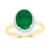 1/6CTW-DIA P1 10X8 MM OV-EM SYNTHETIC RING